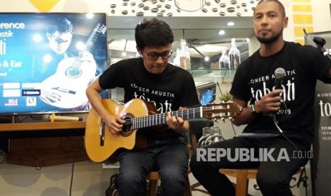 Konferensi pers Konser Akustik Tohpati di Terroire Cofee & Eat, Kamis (8/2). 