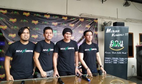 Konferensi Pers konser Anji X Drive Esok Lebih Baik di Jakarta, Rabu (31/1).