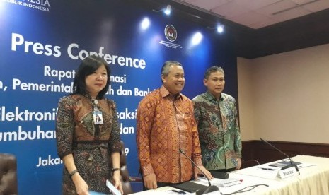 Konferensi pers pasca-Rakorpusda di Sjafruddin Prawiranegara BI, Selasa (28/5).