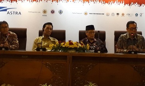 Konferensi pers Pencanangan Bulan Pancasila di Yogyakarta. 