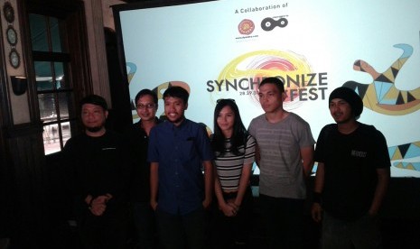 Konferensi pers penyelenggaran ajang musik Synchronize Fest di Jakarta, Selasa (23/8).