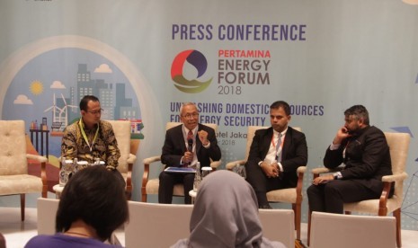 Konferensi pers Pertamina Energy Forum 2018.