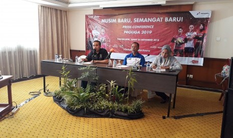 Konferensi pers Proliga 2019 di Hotel Melia Yogyakarta.