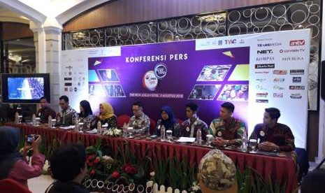 Konferensi pers Sleman Creative Art, Fashion and Lifestyle 2018 di The Rich Jogja Hotel, Kamis (2/8).