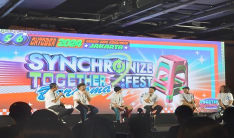 Konferensi pers Synchronize Fest 2024 di Jakarta pada Selasa (27/8/2024).