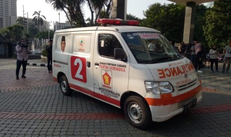 Konferensi pers terkait penemuan mobil ambulans berlogo partai yang berisi batu dan empat pelaku pembuat ricuh dalam aksi Selasa (21/5) positif gunakan narkoba, di Polda Metro Jaya, Kamis (23/5).