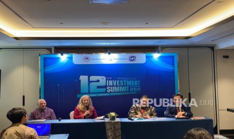 Konferensi pers US-Indonesia Investment Summit di kawasan Jakarta Pusat, Selasa (26/11/2024).