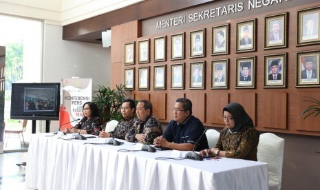 Konferensi pres pelaksanaan Festival Indonesia Maju akan diselenggarakan di Plaza Sudirman Komplek GBK Jakarta pada 22 sampai 25 Agustus 2019 .