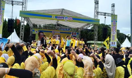 Konsolidasi Partai Golkar di Grand Ball Room Sudirman Bandung pada Jumat (19/1/2024)