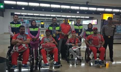 Kontingen Bahrain di Asian Para Games 2018.