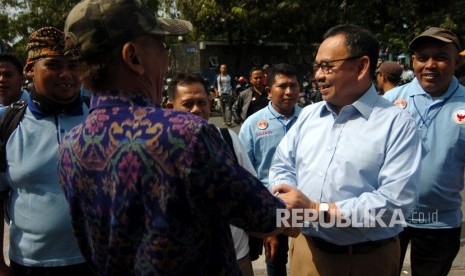 Kordinator pemenangan Prabowo-Sandi (PaDi) Jawa Tengah Sudirman Said (kanan).