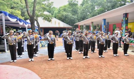 Korlantas Polri menggelar acara sosialisasi fungsi pendidikan masyarakat (dikmas) pada anak usia dini. 