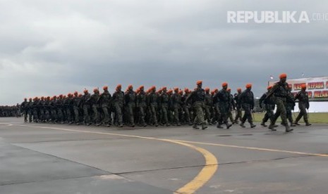 Korps Pasukan Khas (Korpaskhas) saat HUT ke-70 di Lanud Adisucipto