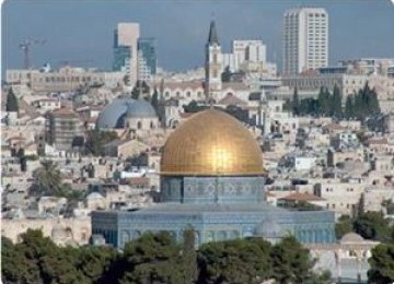 Kota Al-Quds atau Yerusalem, di Tepi Barat, Palestina.