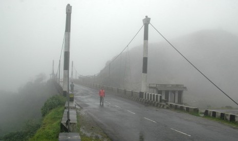 Kota Cherrapunji di negara bagian India, Meghalaya yang pernah dikenal sebagai tempat paling basah di bumi kini kekurangan air.