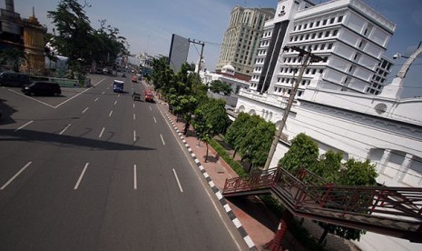 Jalanan di Kota Medan 