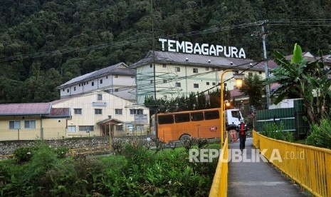 Kota Tembagapura tempat para pekerja tambang PT Freeport Indonesia tinggal. 