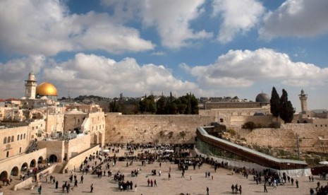 Kota Yerusalem di Tepi Barat, Palestina.