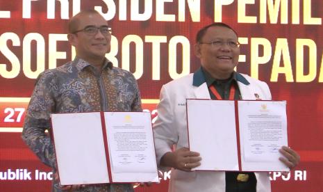 KPU telah menerima hasil pemeriksaan kesehatan untuk ketiga bakal pasangan calon presiden dan wakil presiden 2024 dari RSPAD Gatot Soebroto.