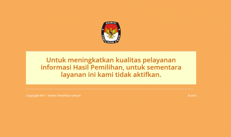 KPU untuk sementara tak mengaktifkan hasil hitung cepat Pilkada Serentak 2018.