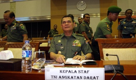 KSAD Jenderal Budiman di Komisi I DPR.