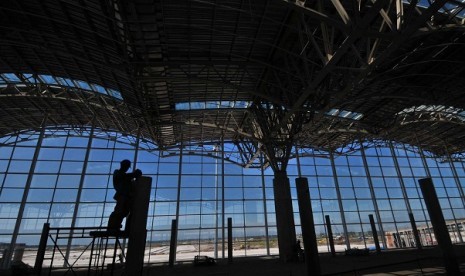 Kuala Namu airport in North Sumatra is under construction. (file photo) 