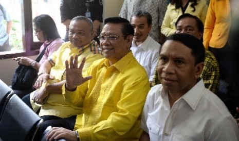 Kubu Agung Laksono menghadiri sidang PTUN Jakarta, Senin (19/5).