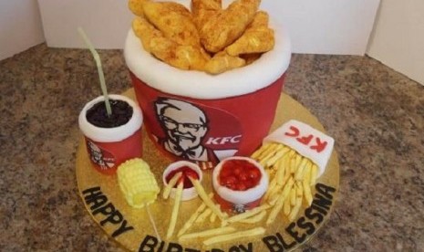 kue bentuk KFC