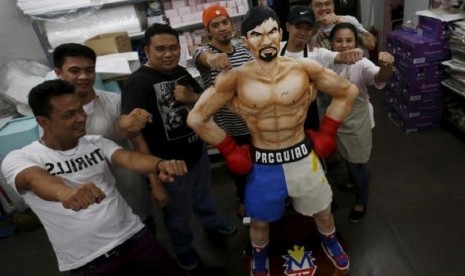 Kue berbentuk Manny Pacquiao