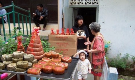 Kue keranjang yang ada di Petak Sembilan