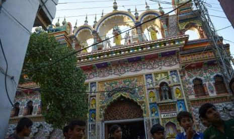 Kuil Hindu di Kota Mithi, Pakistan.