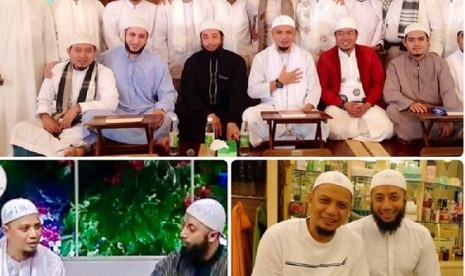 Kumpulan foto Ustaz Arifin Ilham dan Ustaz Khalid Basalamah.