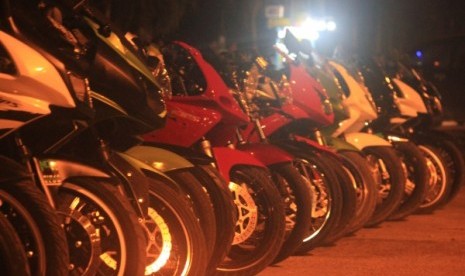 Kumpulan motor Kawasaki Ninja para member NOC Dumai.