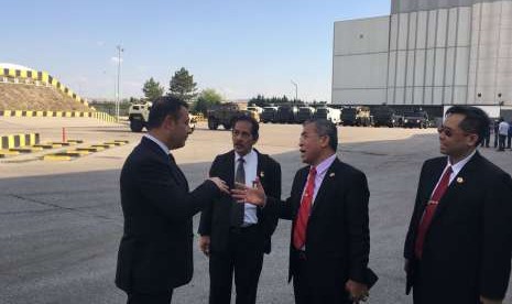 Kunjungan delegasi lemhannas ke markas industri pertahanan milik Turki di Ankara, Selasa (7/8).