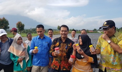 Kunjungan kerja Direktur Jenderal Hortikultura Kementerian Pertanian, Suwandi, ke Kabupaten Kerinci, Jambi, Sabtu (9/3).