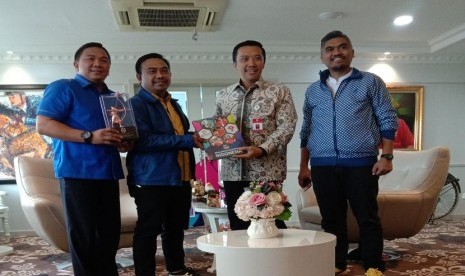 Kunjungan pengurus KNPI dan bertemu Menteri Pemuda dan Olahraga Imam Nahrawi