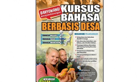 Kursus bahasa asing gratis di Banyuwangi.