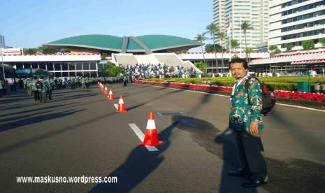 Kusno, penyuluh lingkungan di lereng Gunung Slamet.