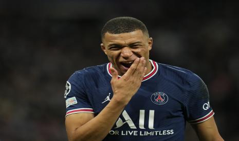 Kylian Mbappe dari PSG belum pasti bermain lawan Bayern Munchen di Liga Champions.