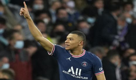 Striker Paris Saint-Germain (PSG), Kylian Mbappe. 