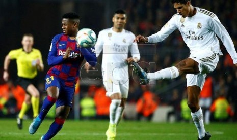 Laga el Classico Barcelona vs Real Madrid berakhir imbang 0-0.