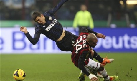 Laga Inter Milan Vs AC Milan dalam Derby della Madonnina.