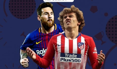 Laga pekan ke-31 La Liga Spanyol, Barcelona vs Atletico Madrid.