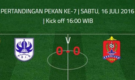 Laga PSIS vs Persijap dijadwalkan berlangsung Sabu (16/7).