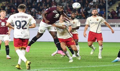 Laga Torino vs AS Roma di Serie A Liga Italia.