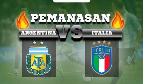 Laga uji coba Argentina vs Italia