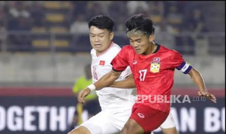 Laga Vietnam vs Laos di Grup B Piala AFF 2024.