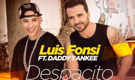 Lagu Despacito yang dinyanyikan oleh Luis Fonsi dan rapper Daddy Yanke.