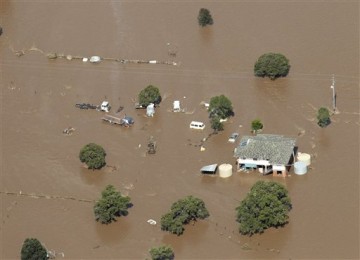 Lahan pertanian terendam banjir di Queensland