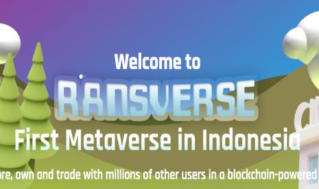 Laman RansVerse, proyek metaverse, milik Raffi Ahmad.